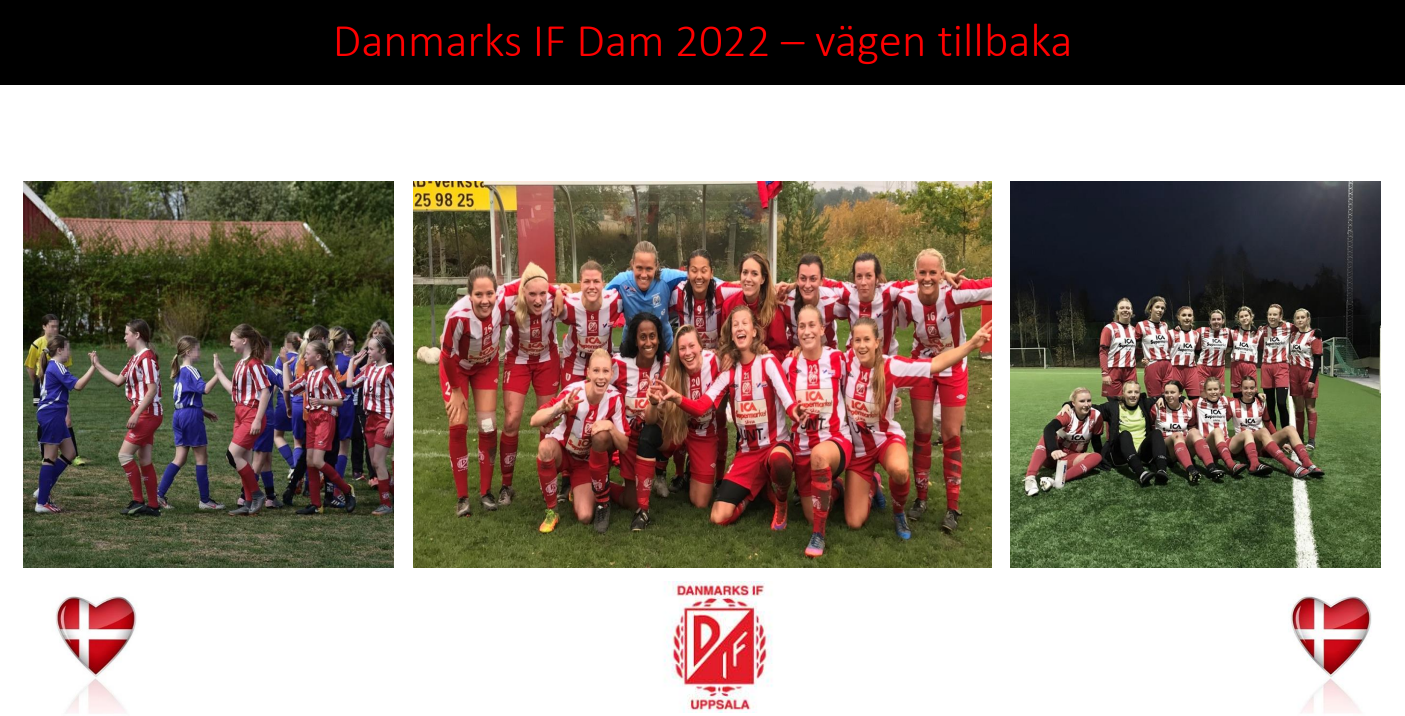 DIF Dam - Vägen tillbaka